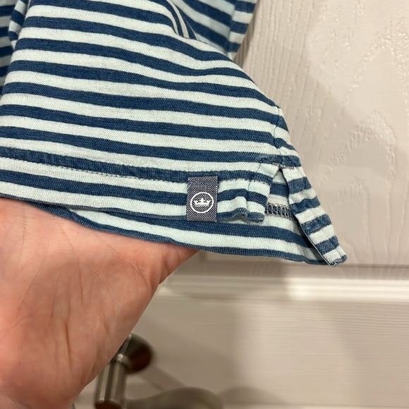 BUNDLE (2) Peter Millar Seaside Stripe Polos Mens Size Large - Picture 6 of 14